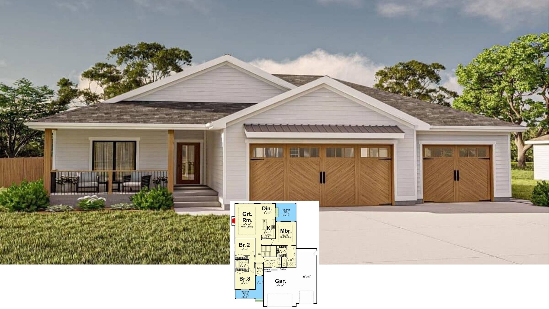 Discover This 1,723 Sq. Ft. 4 Bedroom House with Lower Level Expansion and 3-Car Garage – Floor Plan Inside