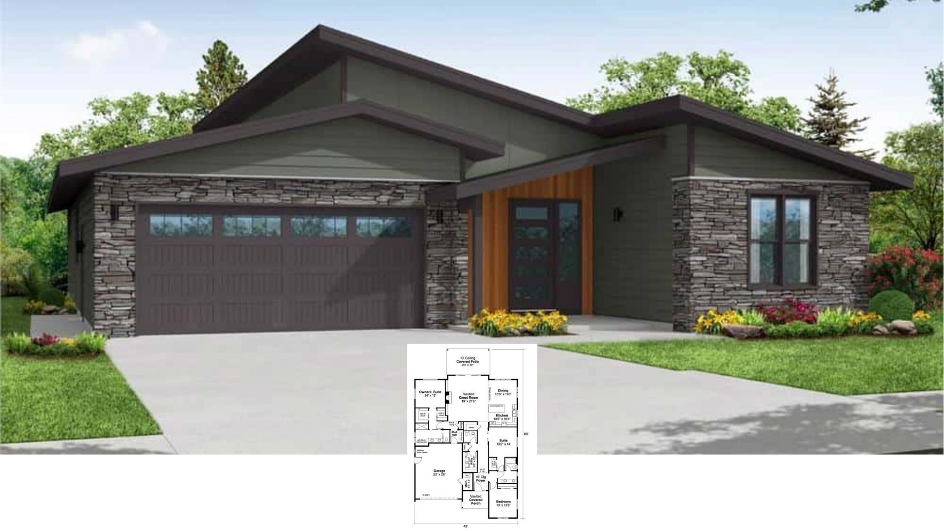 Step Inside This 2,281 Sq. Ft. 3 Bedroom Home with Vaulted Porch and Covered Patio – Floor Plan Included