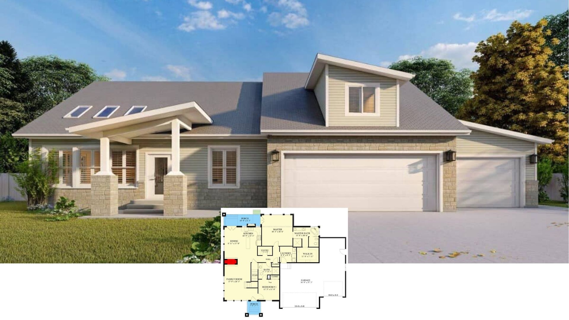 Check Out the Floor Plan of This 2,368 Sq. Ft. 3 Bedroom Home with a Flex Room and 3-Car Garage