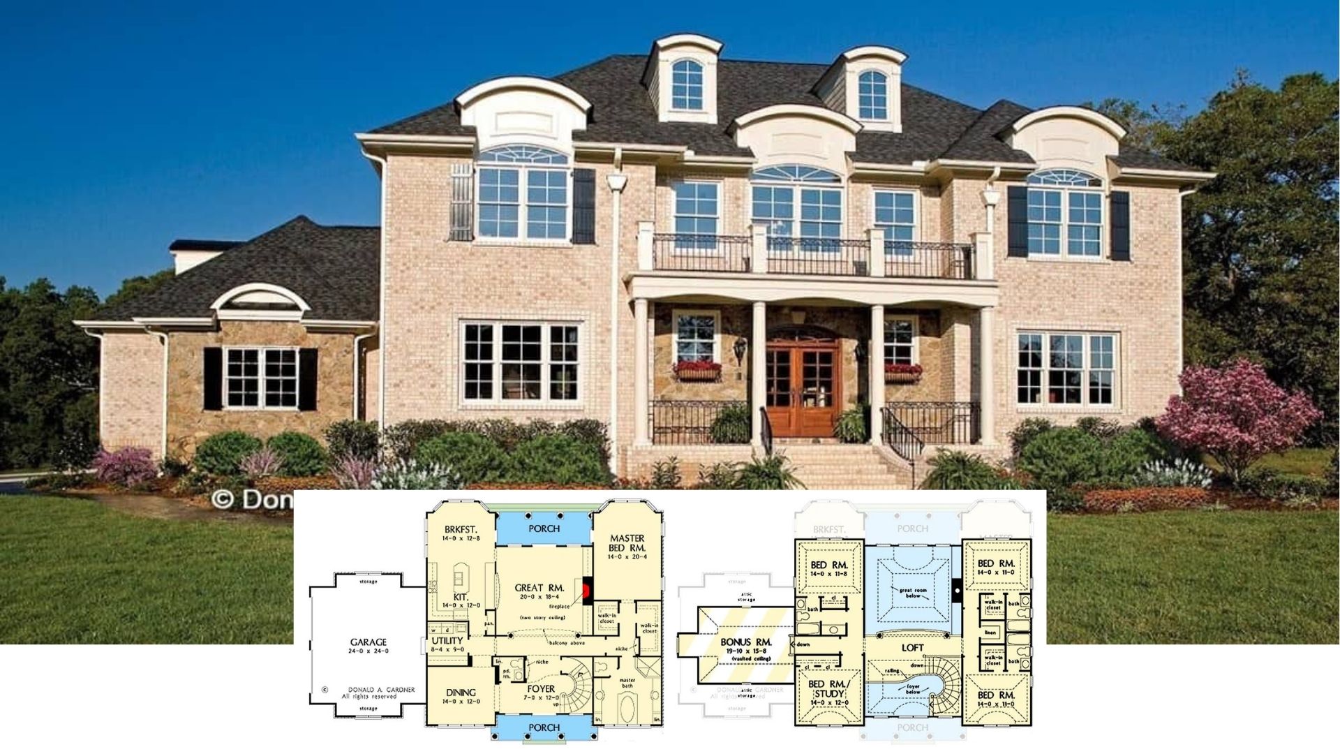 Discover the 5 Bedroom European Manor with 3,341 Sq. Ft. and Bonus Room – Floor Plan Included