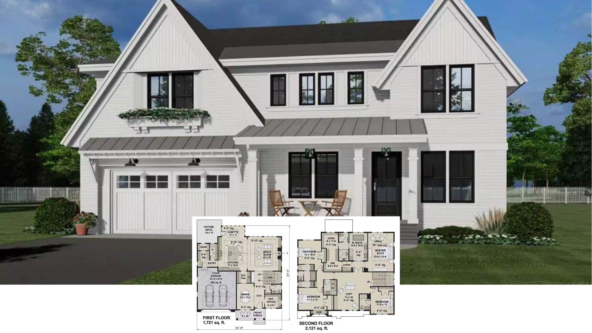 Come See This 3,842 Sq. Ft. 4-Bedroom Modern Farmhouse with a Loft and Jack & Jill Bathroom (Floor Plan Included)