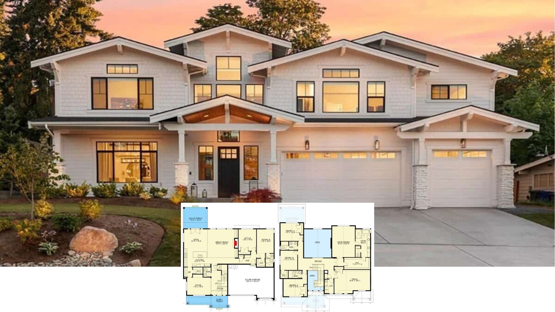 Introducing a 4,174 Sq. Ft. Two Story Home with a Balcony, 3-Car Garage, 5 Bedrooms and a Floor Plan You’ll Love