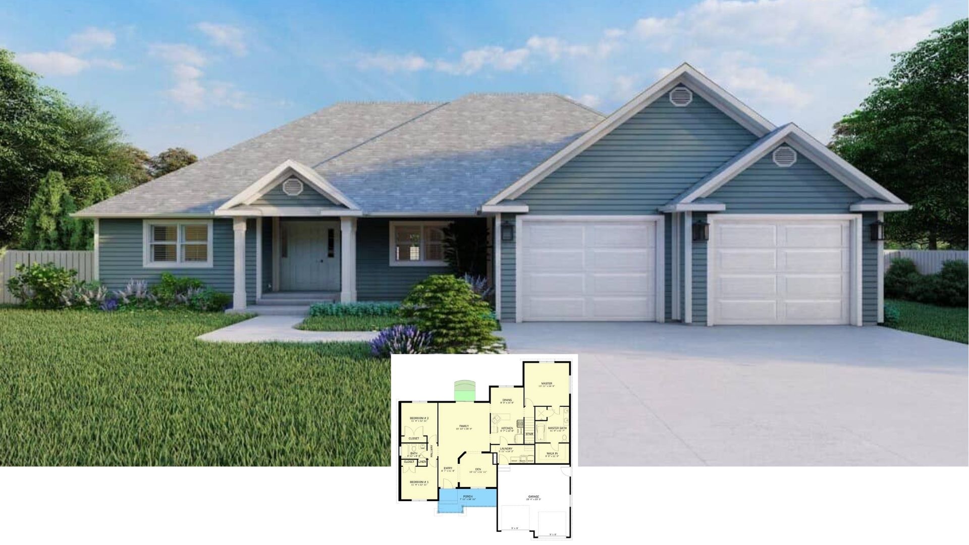 Discover This 1,729 Sq. Ft. Country Style Home with 5 Bedrooms and Basement Expansion – Floor Plan Included