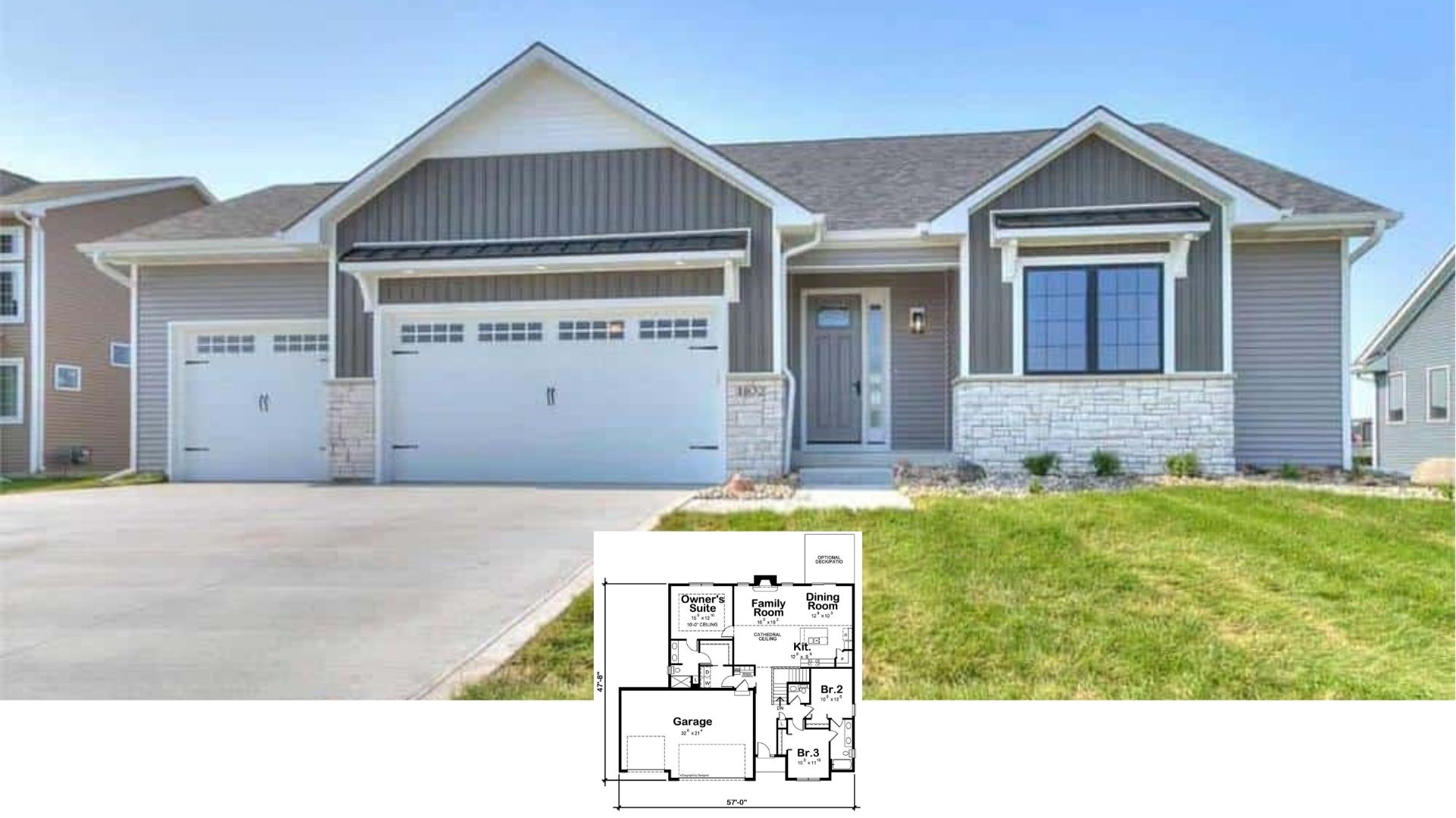 Welcome to This 1,642 Sq. Ft. 3 Bedroom Home with a 3-Car Garage & Jack & Jill Bath – Floor Plan Included