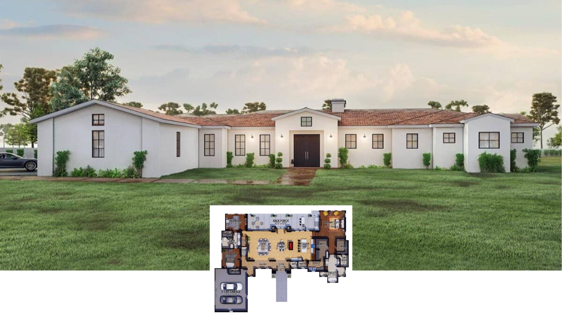 Discover This 3,367 Sq. Ft. 3-Bedroom Home a with Safe Room and 2-Car Garage – Floor Plan Included