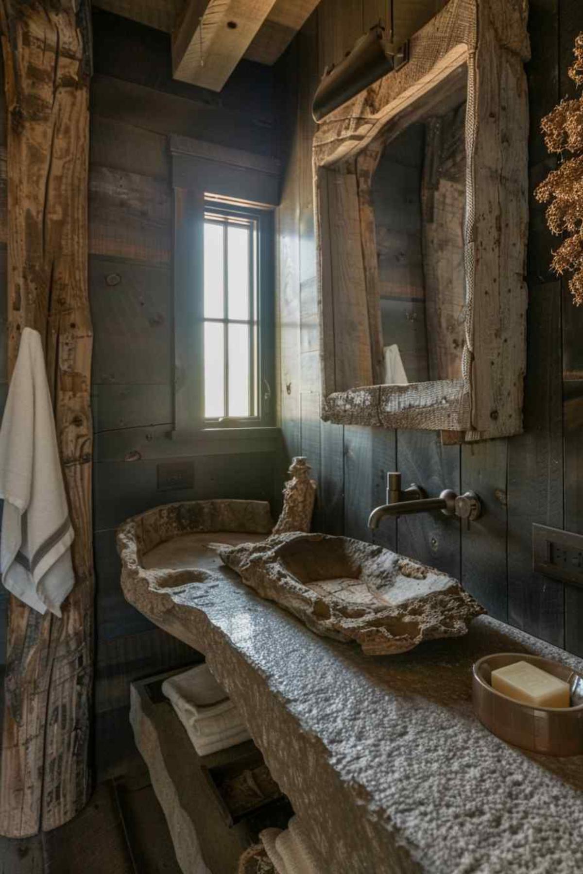 bathroom rusticmod