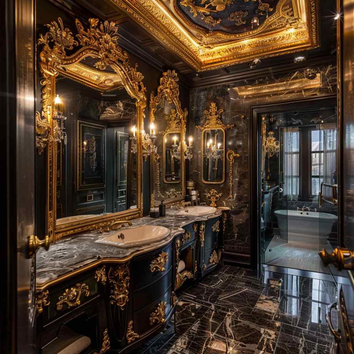 bathrooms baroque rococo gothic