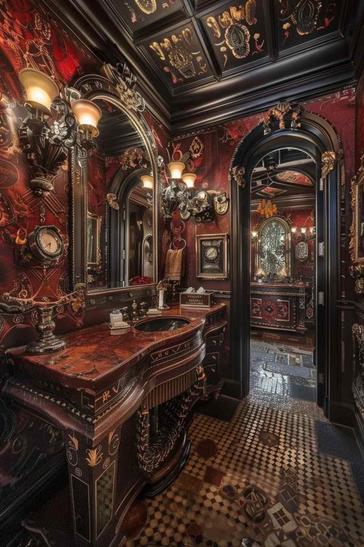 bathrooms baroque rococo gothic