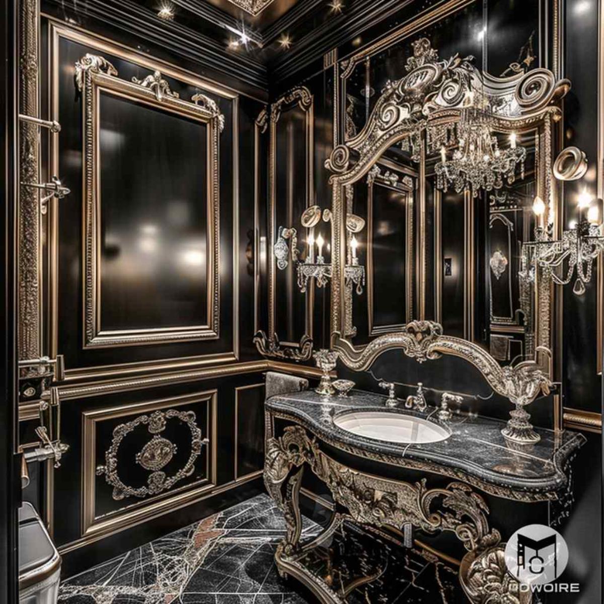 bathrooms baroque rococo gothic