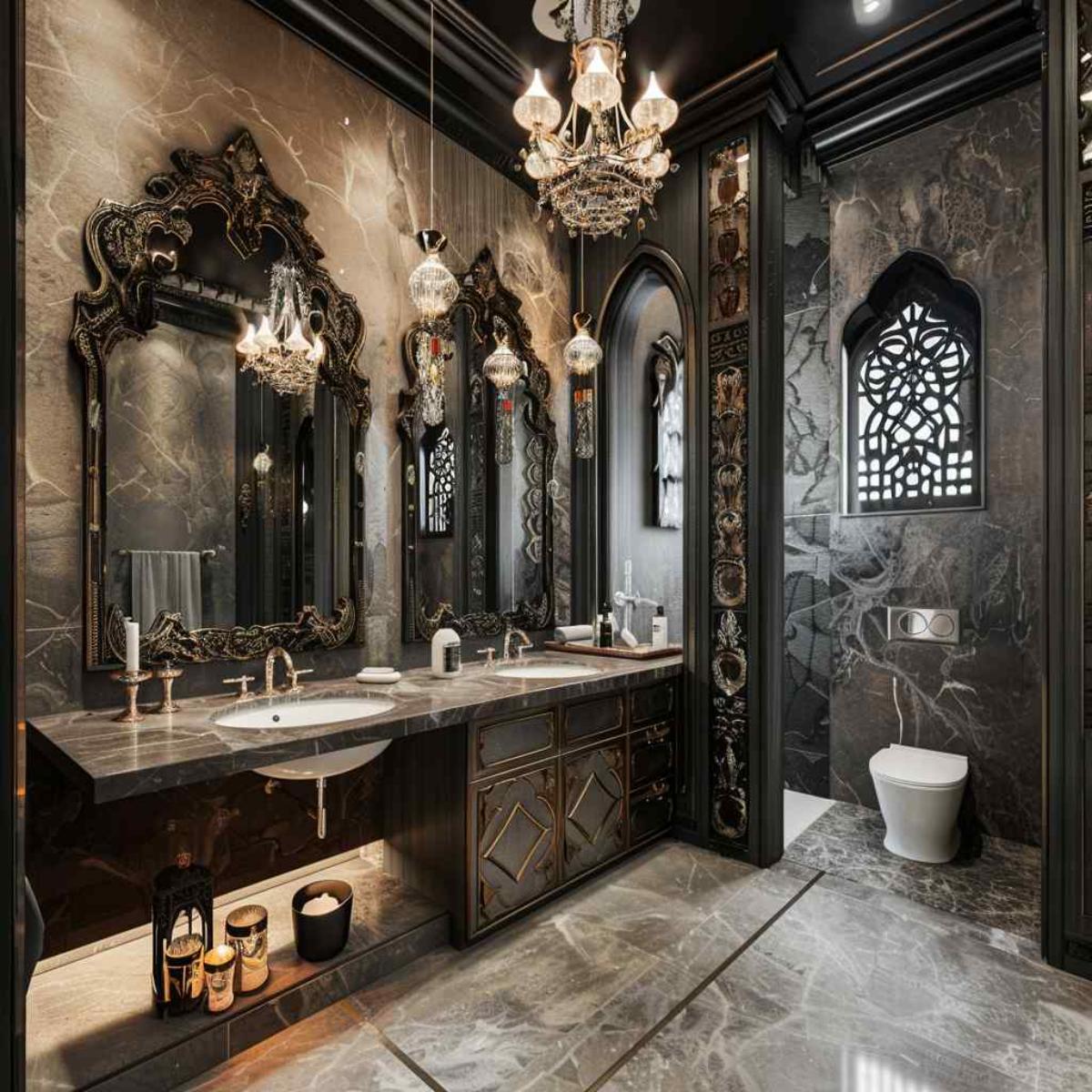 bathrooms baroque rococo gothic