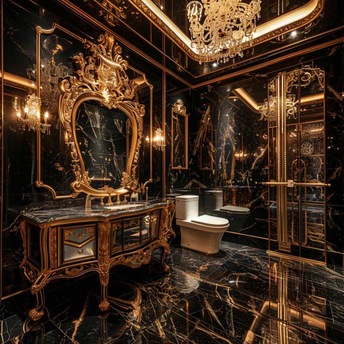 bathrooms baroque rococo gothic