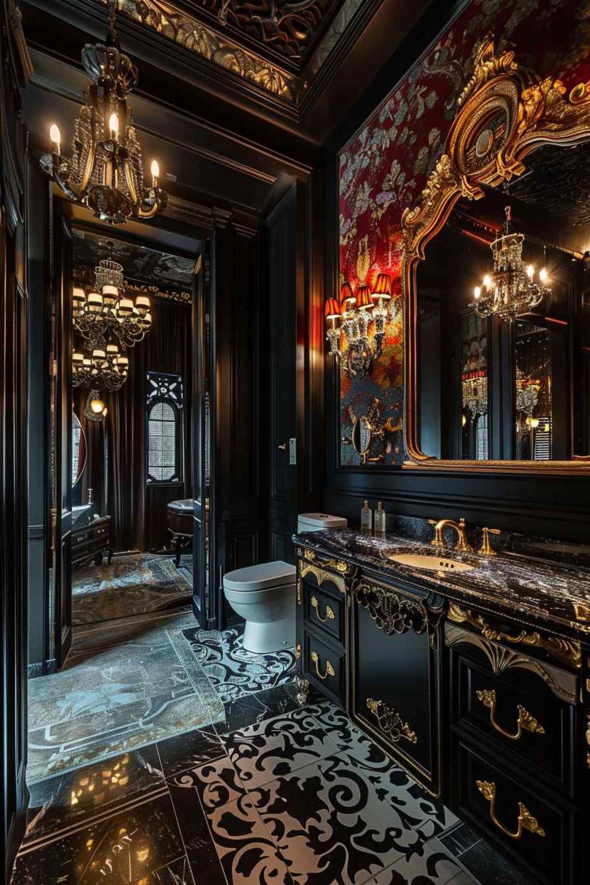 bathrooms baroque rococo gothic