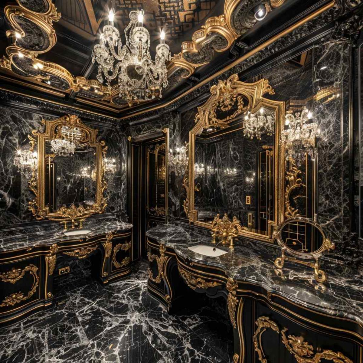 bathrooms baroque rococo gothic