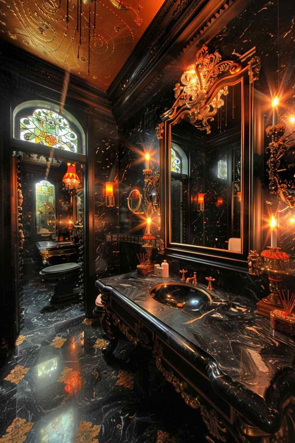 bathrooms baroque rococo gothic