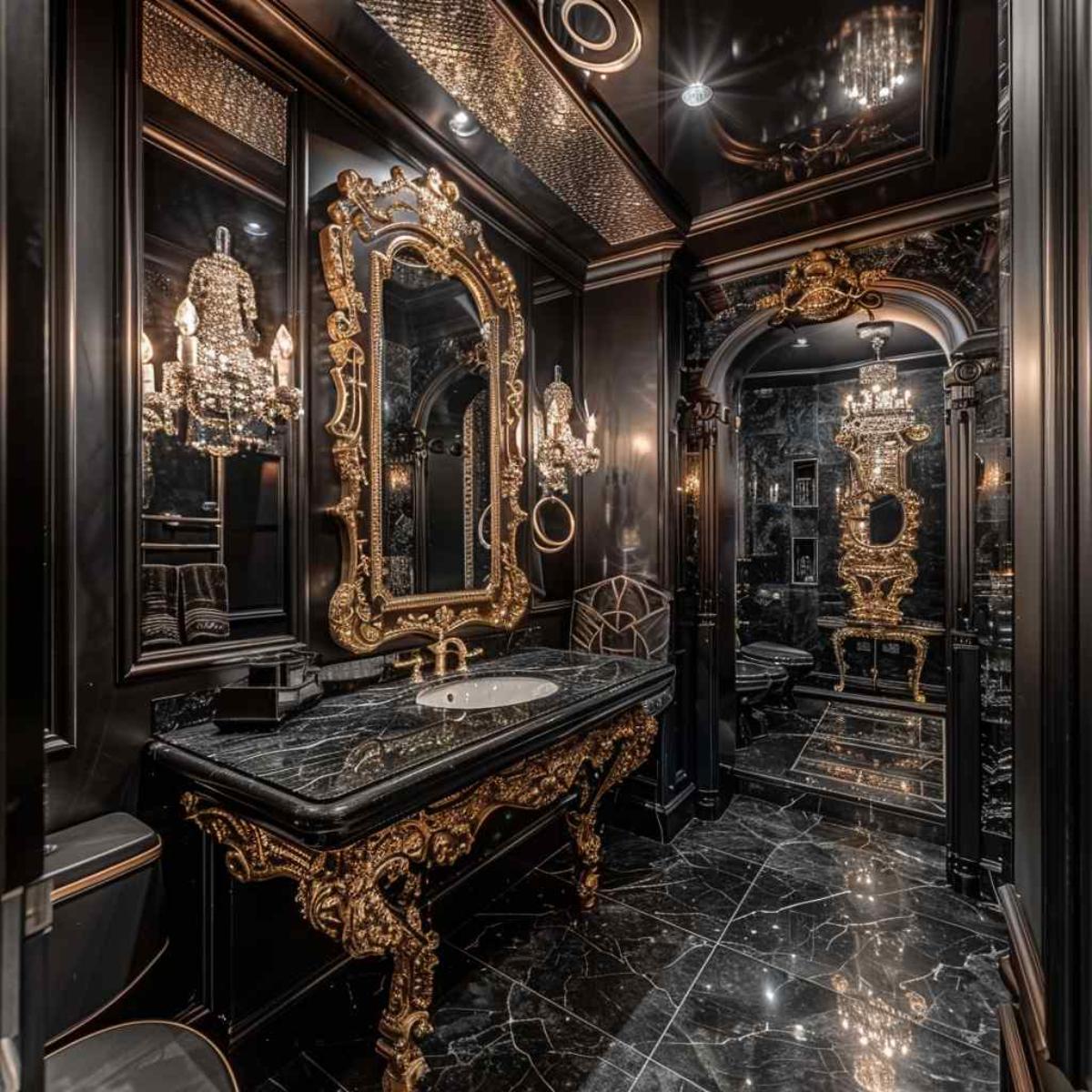 bathrooms baroque rococo gothic