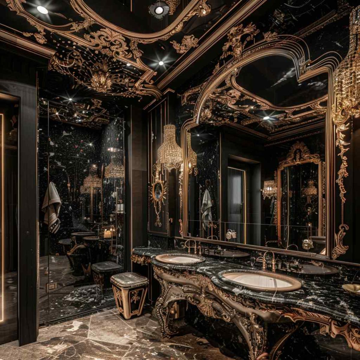 bathrooms baroque rococo gothic