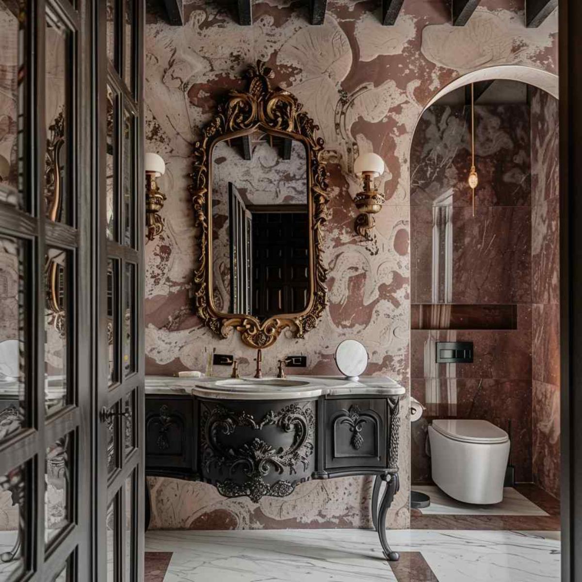 bathrooms baroque rococo gothic