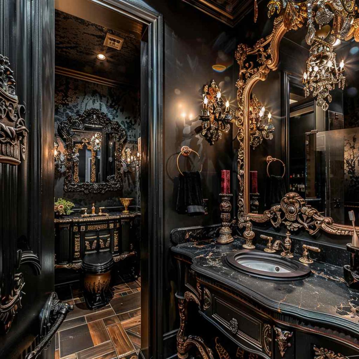 bathrooms baroque rococo gothic