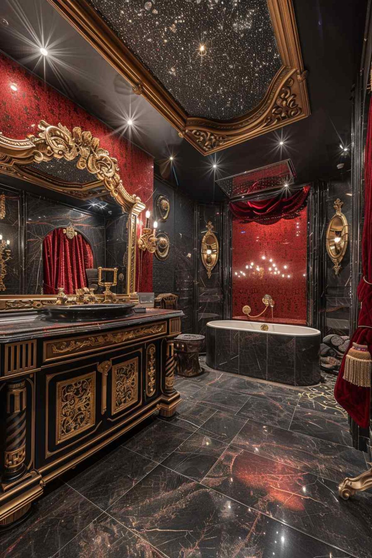 bathrooms steampunk rococo