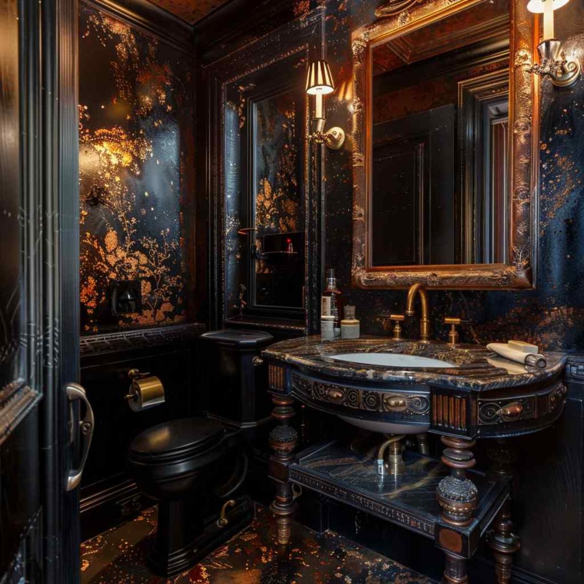 bathrooms steampunk rococo