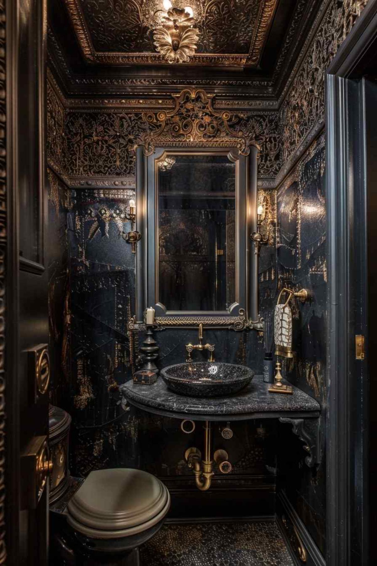 bathrooms steampunk rococo