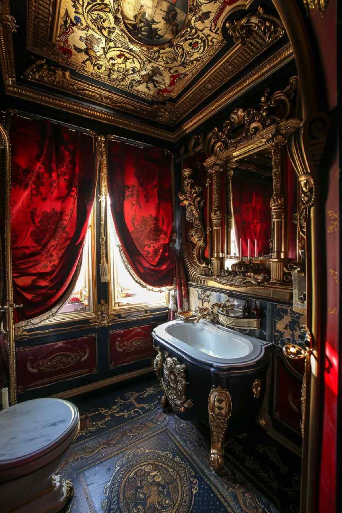 bathrooms steampunk rococo