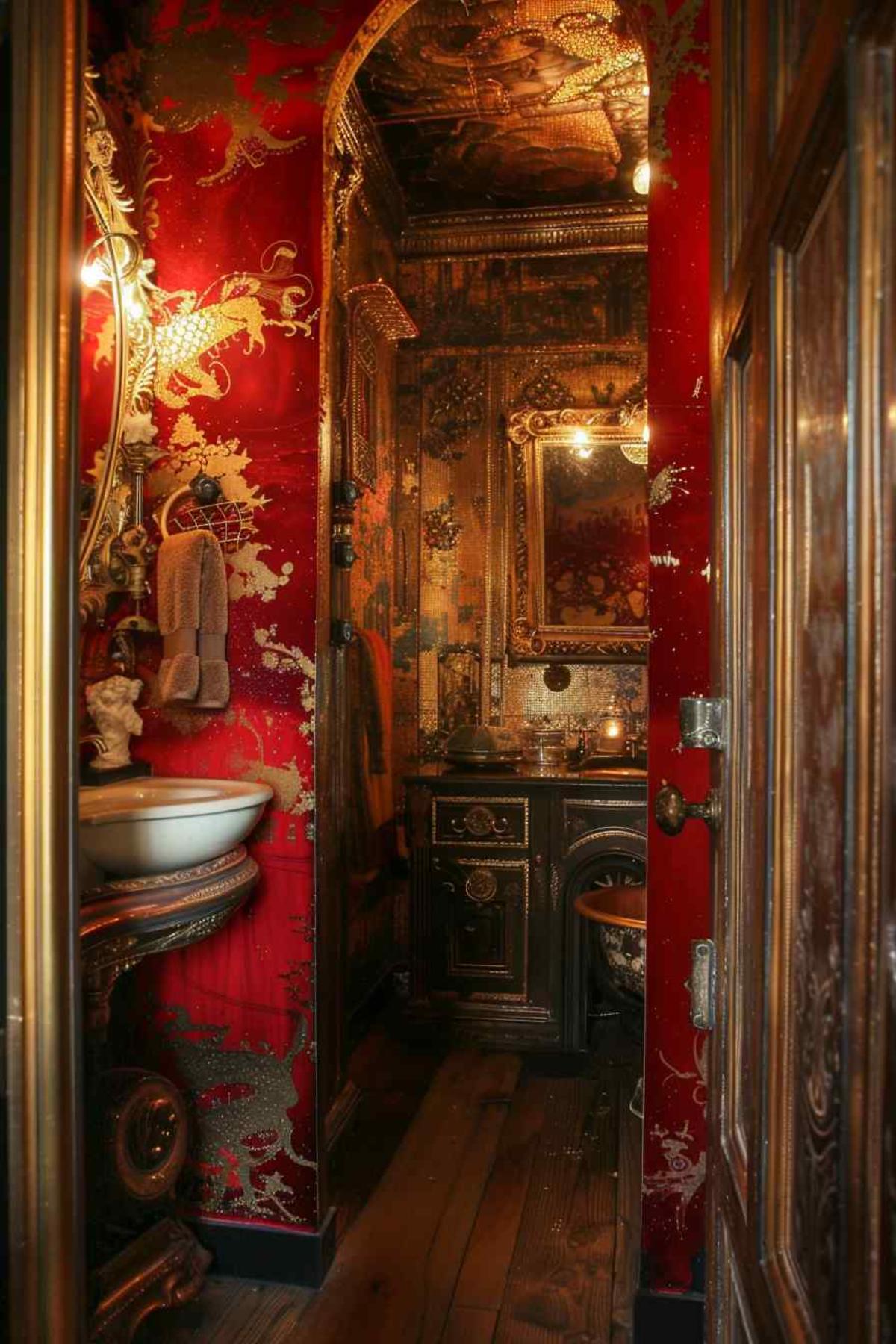 bathrooms steampunk rococo