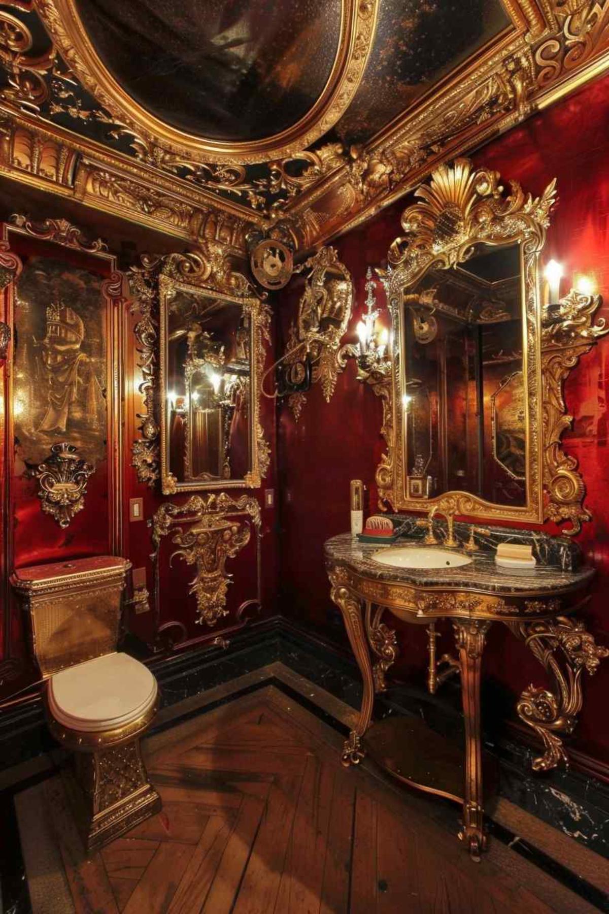 bathrooms steampunk rococo