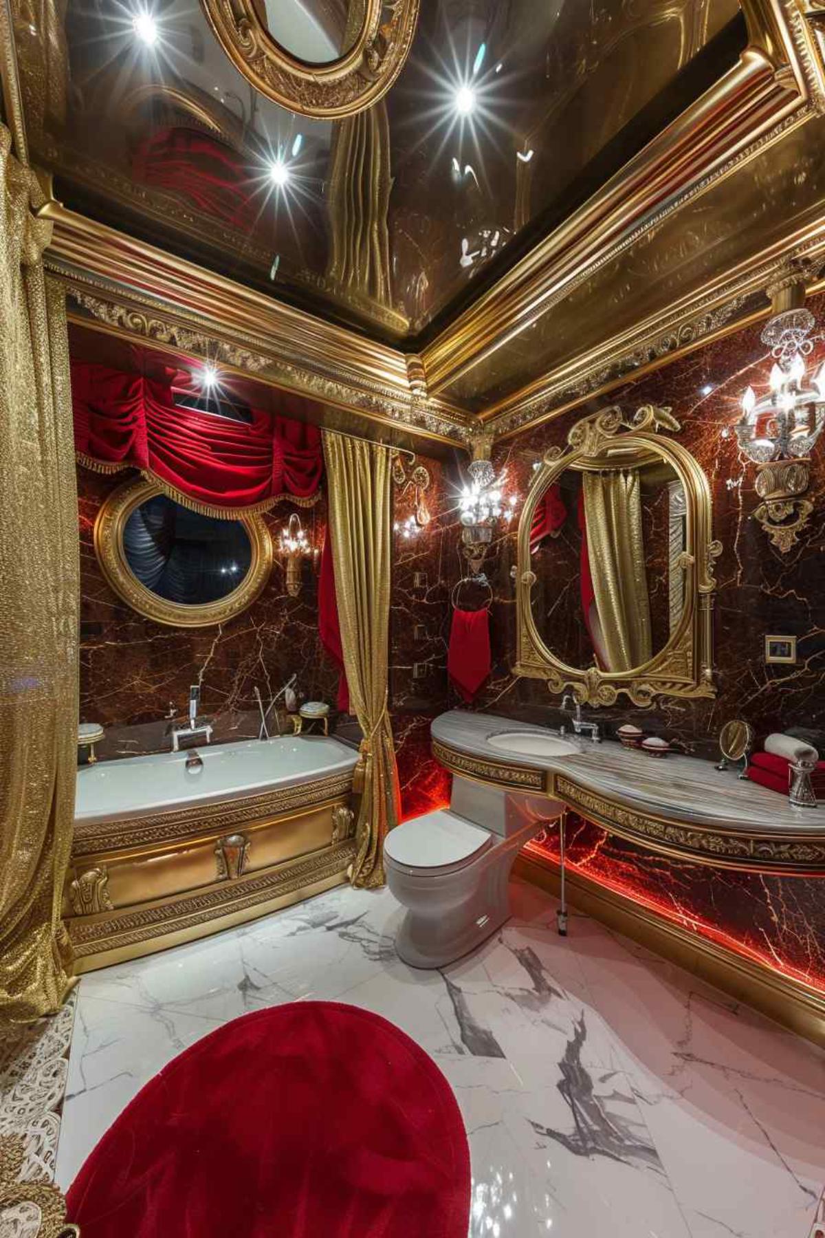 bathrooms steampunk rococo