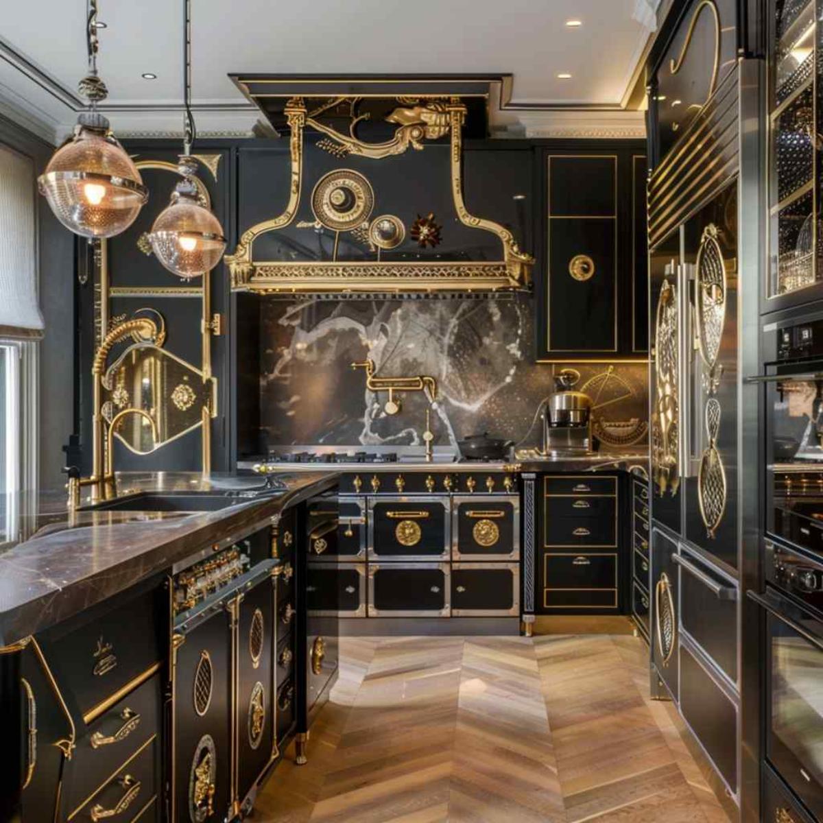 kitchens steampunk glam