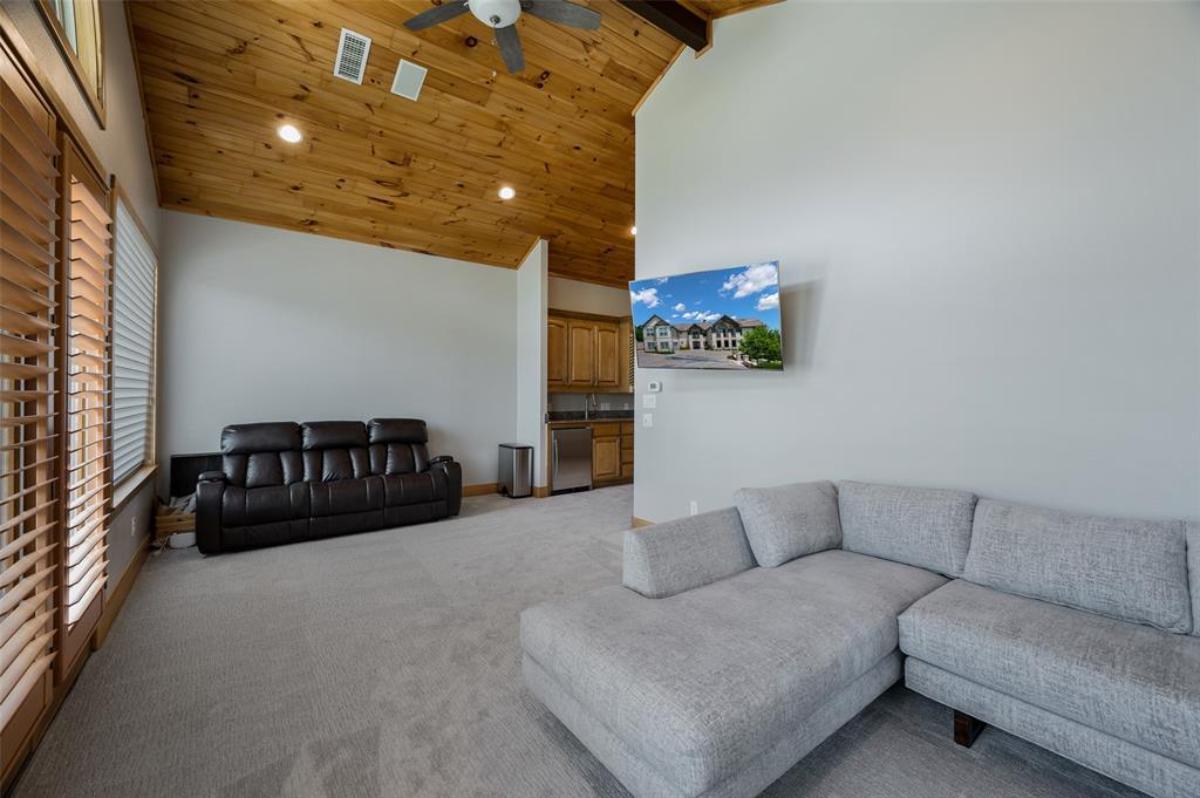 Sitting area with couches.