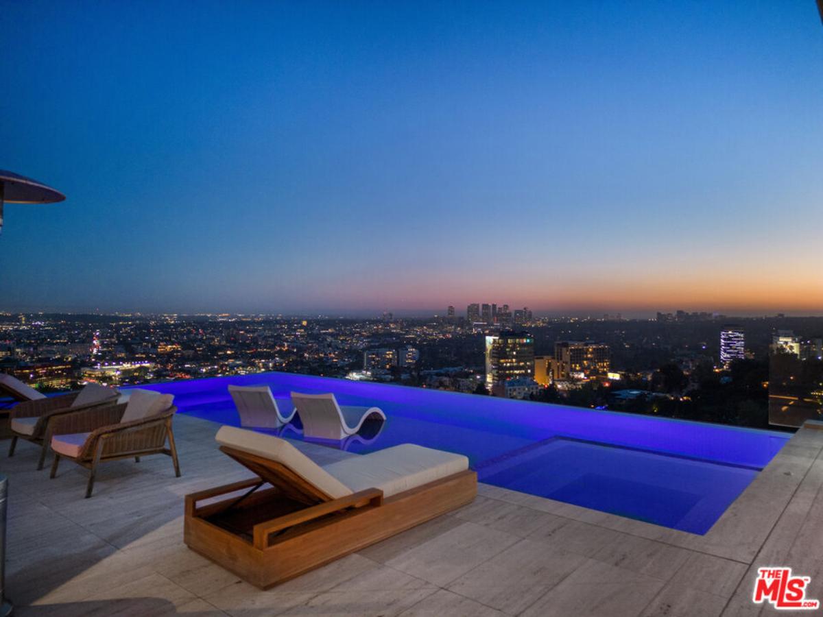 Infinity pool overlooking the city.