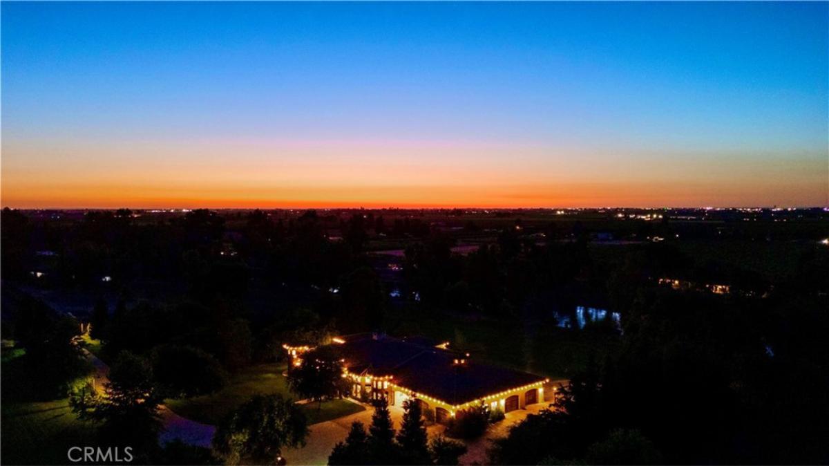 Aerial view of the property.