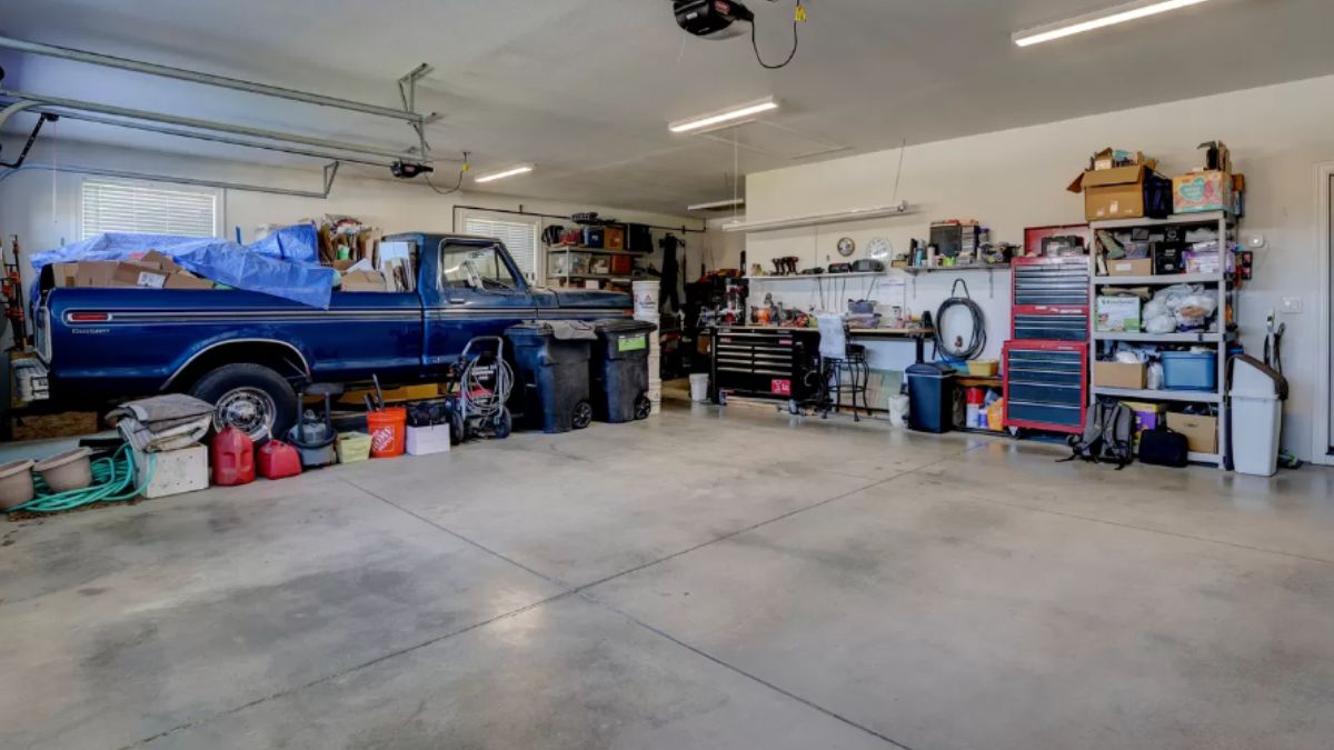 An indoor garage.