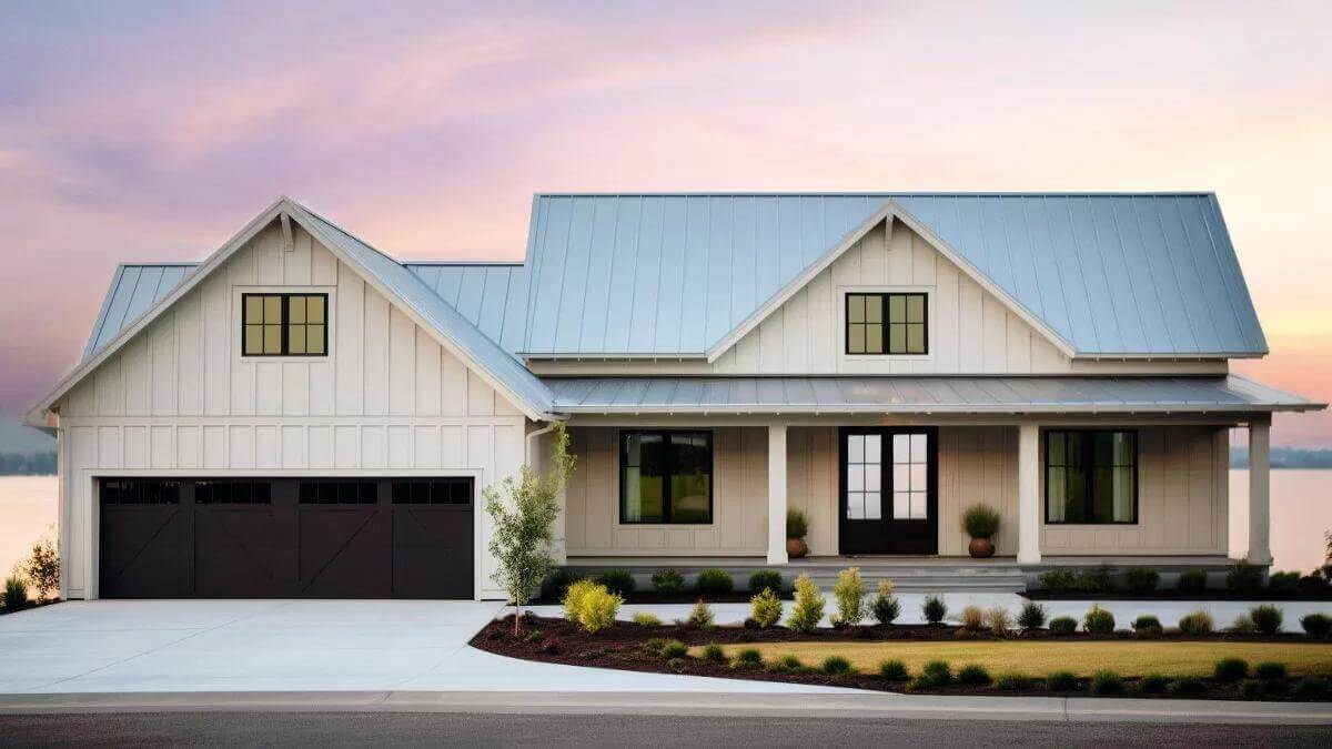 Single-Story Modern 4-Bedroom Farmhouse with Optional Lower Level and Double Garage (Floor Plan)