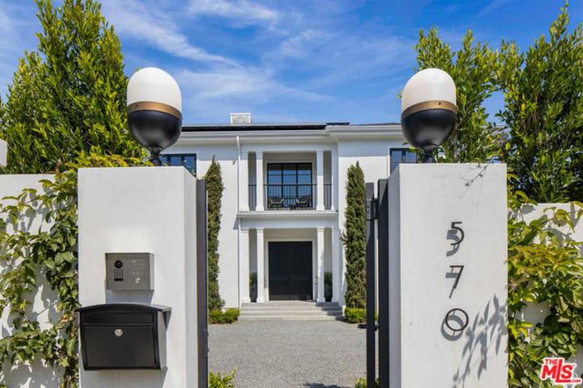 The front gate entry of the property.