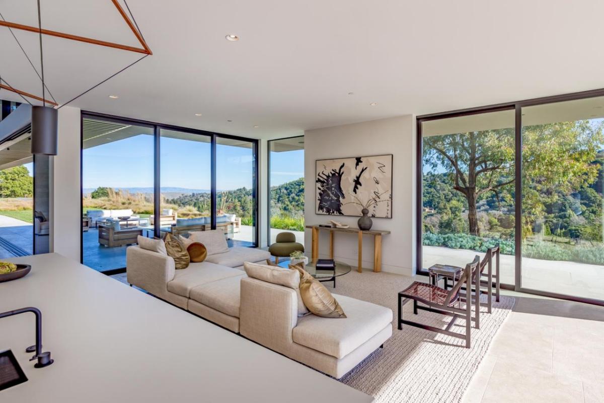 Living room with couches.