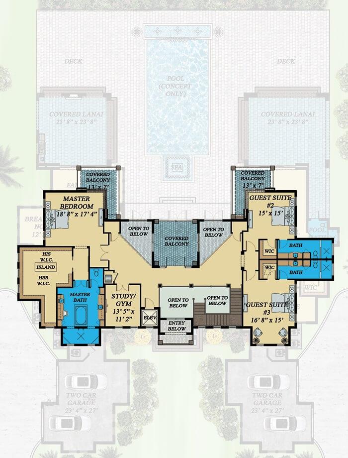 Discover the Dual Balcony Design in This Spacious Floorplan