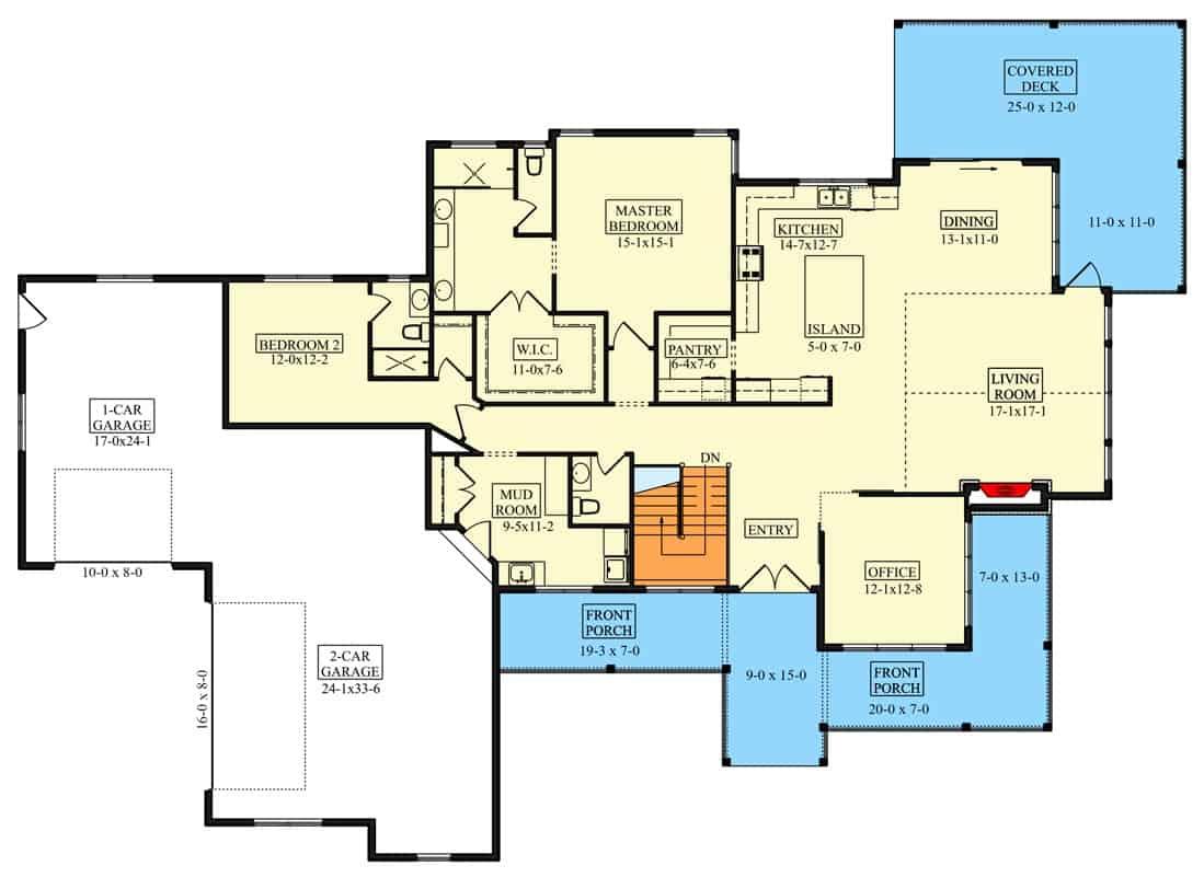 Explore the Flow of This Spacious Floor Plan with Dual Garages