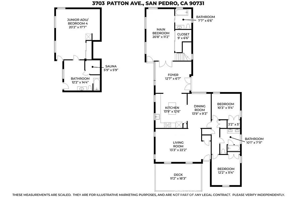 Explore This Smartly Designed Floor Plan with a Sauna and Junior ADU