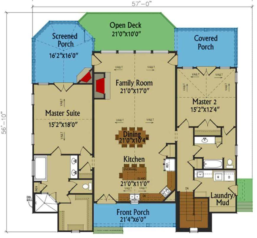 Explore This Thoughtfully Designed Floor Plan with Dual Master Suites