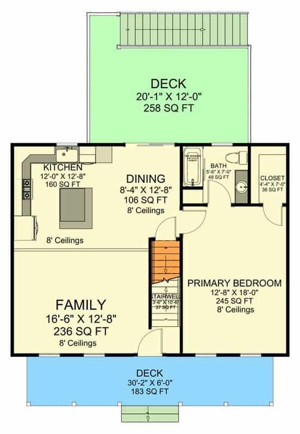 Explore the Flow of This Open-Concept Floorplan with Dual Decks