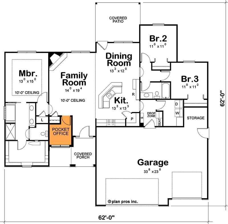 Explore the Efficient Layout with a Hidden Pocket Office