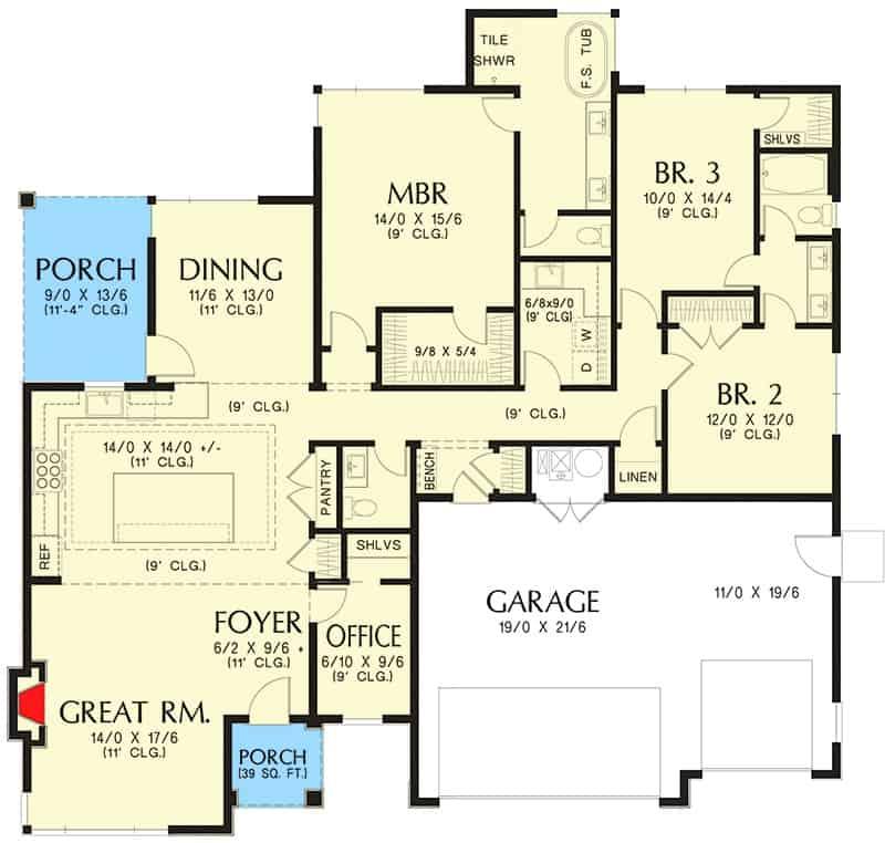 Explore This Spacious Home Layout with a Dedicated Office