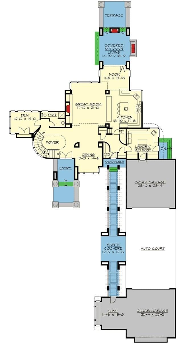 Explore the Flow of This Spacious Floor Plan with Covered Outdoor Living Space