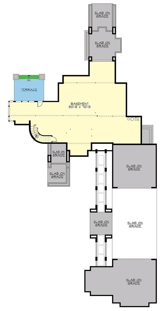 Explore the Expansive Basement Layout with Terrace Access