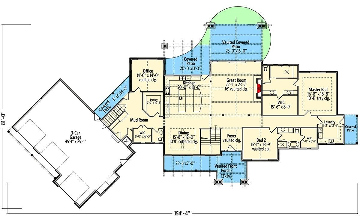 Explore This Spacious Home Layout with Vaulted Ceilings