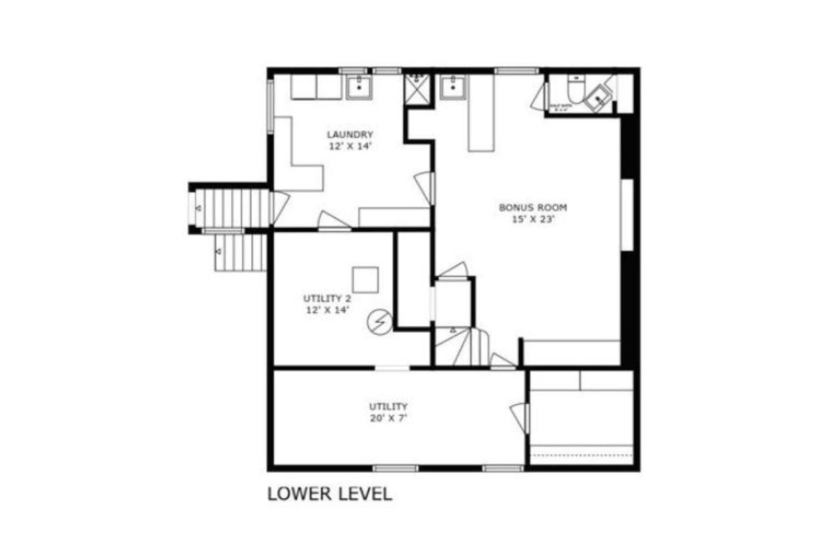 Explore the Versatile Lower Level with a Spacious Bonus Room