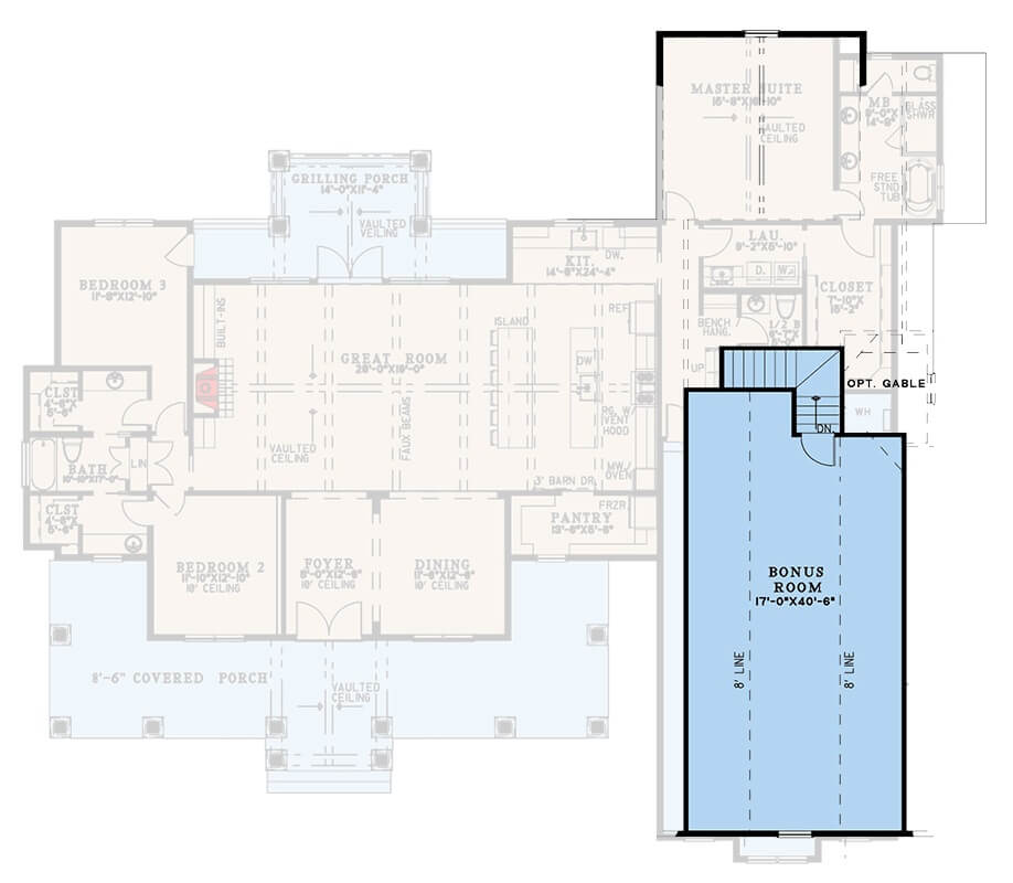 Bonus Level Floor Plan