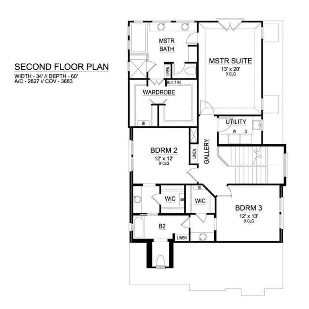 Exploring the Second Floor Layout with a Spacious Master Suite